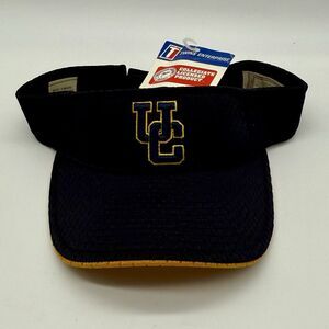 University of California Bears Visor‎ OSFA Hat Cap Vintage Navy Blue & Gold